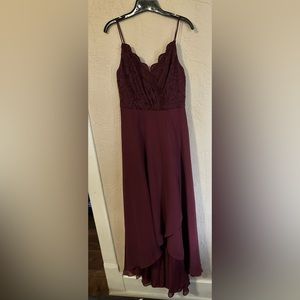 Burgundy Bridesmaid Dress Size 6